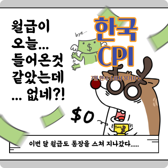 한국 소비자 물가지수 7월 CPI