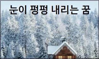 눈이 펑펑 내리는 꿈 눈이 엄청쌓인꿈 눈이 녹는 꿈 눈을 맞는 꿈 눈사태 꿈 해몽