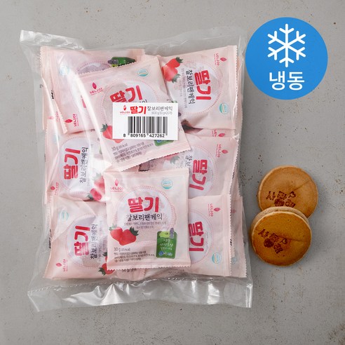 네니아 사랑해 딸기 찰보리 팬케익 (냉동) 30g, 20장의 제품 사용 후기