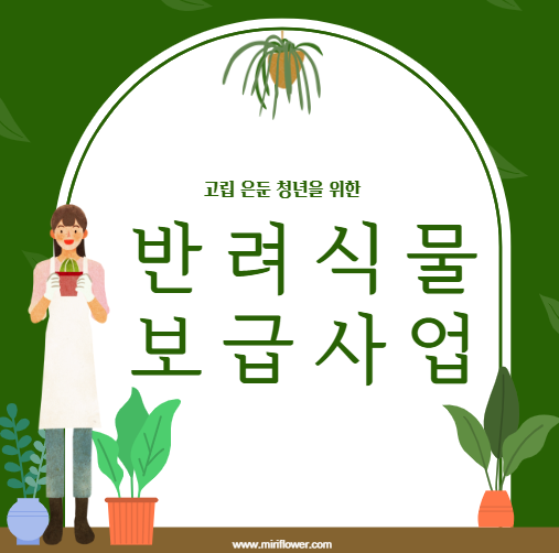 <서울시> 고립청년, 은둔청년을 위한 반려식물 사업 신청