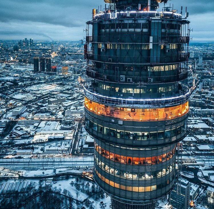 유럽 최고 높이  러시아 오스탄키노 타워  VIDEO: Ostankino Tower in Moscow