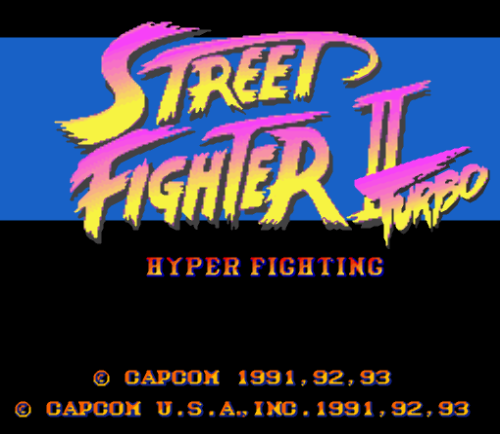 캡콤 (Capcom) - 스트리트 파이터 2 터보 하이퍼 파이팅 북미판 Street Fighter II Turbo Hyper Fighting USA (슈퍼 패미컴 - SFC / Super NES - 롬파일 다운로드)
