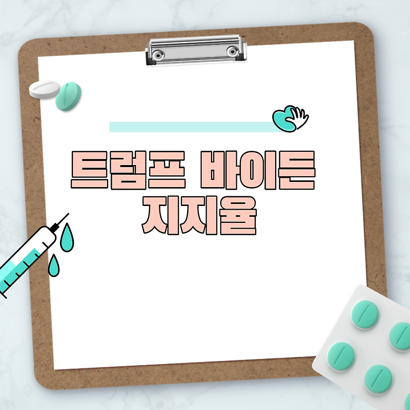 트럼프 바이든 지지율