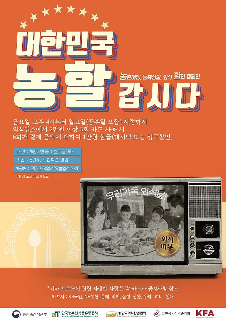 국민 외식비 지원 330억원 카드사 신청 신한 국민 헷갈리시는 분들 클릭하세요