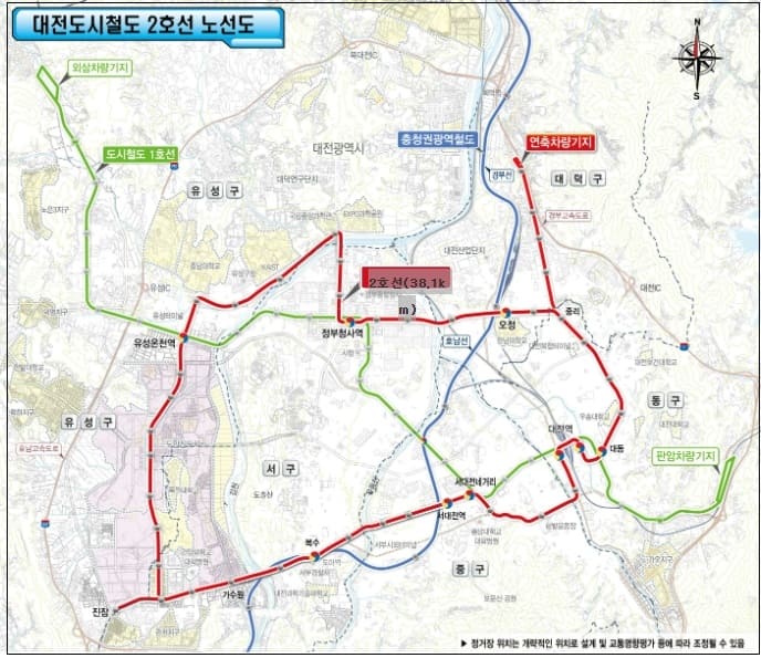 대전시 도시철도 2호선 트램 건설사업 기본설계 마무리...사업비 2배 늘어 적정성 재검토