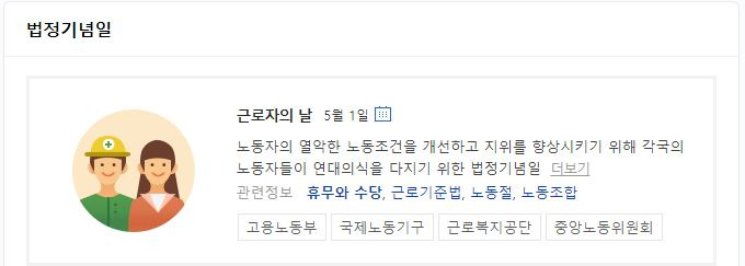 2021년 근로자의날 법정공휴일 근무 수당 알바 대체휴일 유급휴일