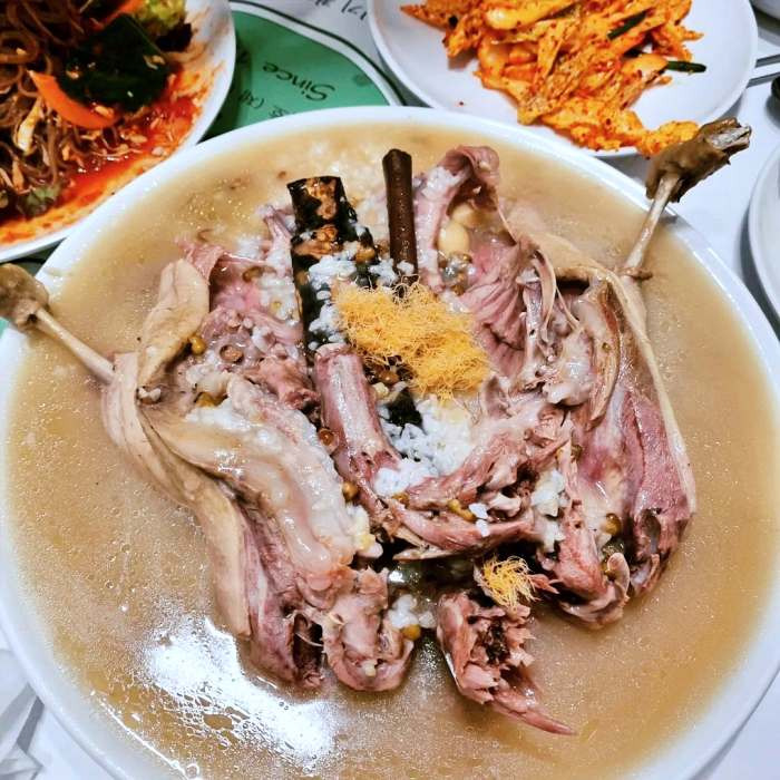 나혼산 나혼자산다 전현무 박나래 이장우 팜유즈 건강 검진 보양식 회식 찹쌀 누룽지 백숙 맛집 수지 성복동 건강식 훈제오리 오리백숙 삼계탕 가격 위치 어디