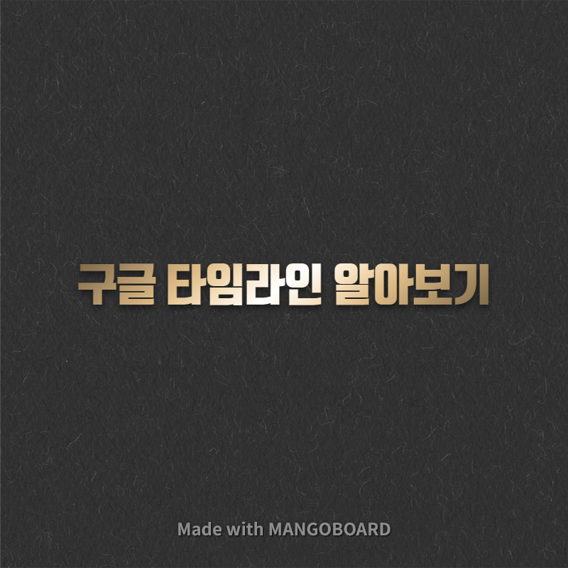 구글 타임라인 알아 보기
