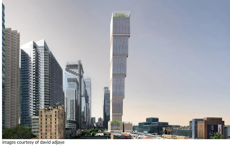 특이한 계단식 캔틸레버 방식의 맨하탄 최고층 어펌 타워 VIDEO:David adjaye designs what could be manhattan’s tallest building, the affirmation towe