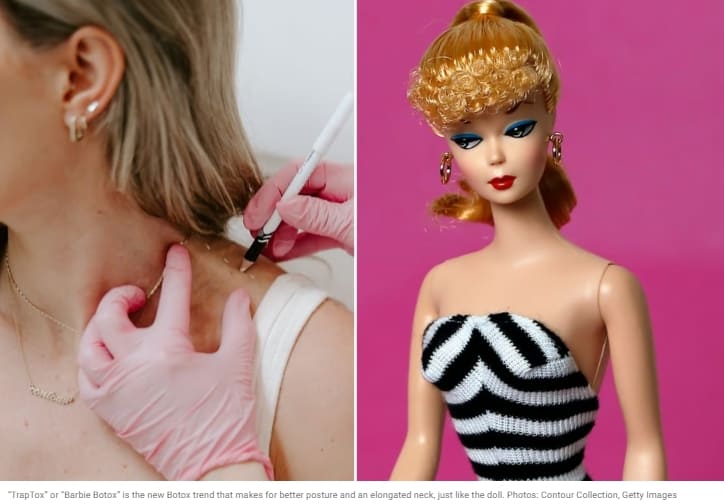 요즘 유행하는 '바비 보톡스'란 VIDEO: What is ‘Barbie Botox,’ TikTok’s latest beauty obsession?