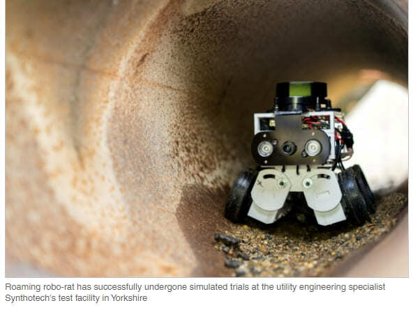 자율주행 관로조사 로봇   ‘Ratty the Robot’ takes bite out of costly pipe inspections