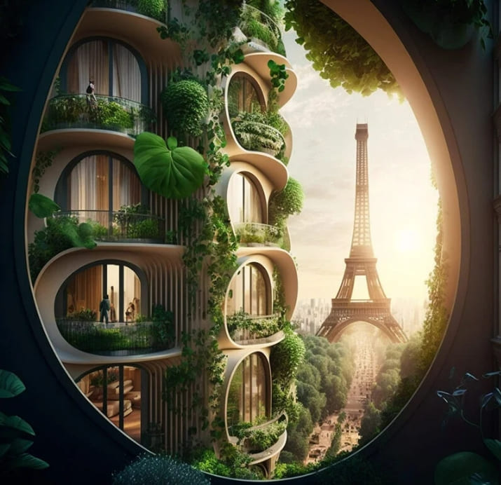 인공지능 사용한 '하우스만식' 파리 건축물 디자인 Using AI, vincent callebaut reimagines 'haussmannian' paris architecture as green, breathable buildings