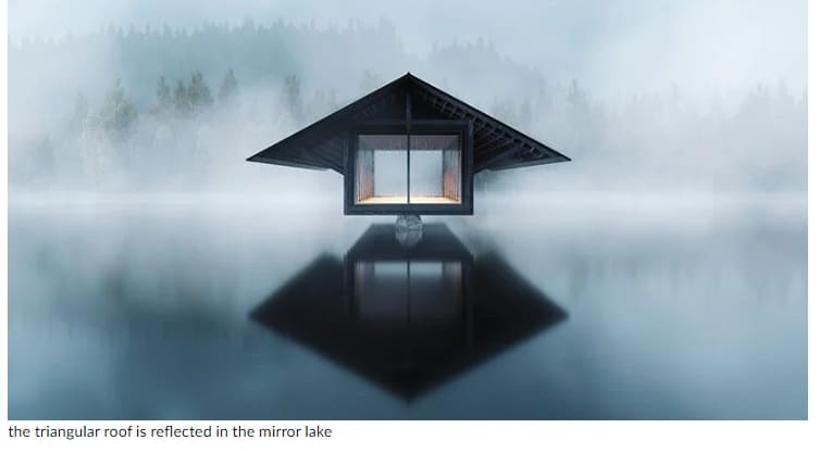 마크 소프의 수상관 '크리스탈 레이크 파빌리온' Marc thorpe designs a serene upstate pavilion suspended over a crystal lake