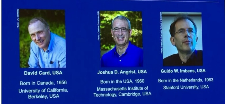 [Nobel prize 2021]  데이비드 카드, 조슈아 앵그리스트, 귀도 임벤스 노벨 경제학상 수상 VIDEO:Card, Angrist and Imbens win 2021 Nobel prize in economics