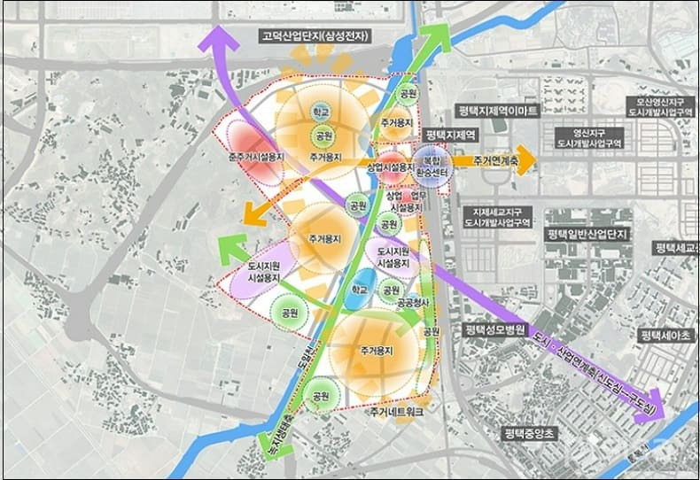 올해 미군기지 이전 '평택지역개발계획'에 1조 3천억 투입한다