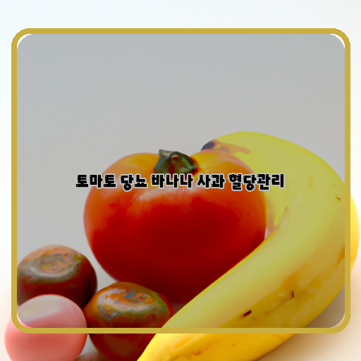 슈퍼푸드, 토마토와 바나나, 사과의 효능으로 혈당 관리하자!