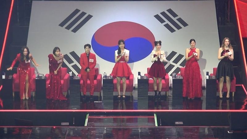 '한일 가왕전' TOP 7 전유진-마이진-김다현-린-박혜신-마리아-별사랑이 일본의 TOP 7과 전 세계 유례없는 한일 음악 국가 대항전의 역사적 첫발을 뗀다.