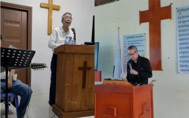 '가정폭력 이혼' 서세원, 캄보디아서 근황 포착…교회서 간증·설교