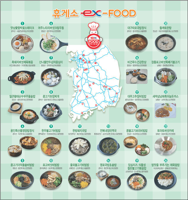 한국도로공사 선정 고속도로 대표 음식은