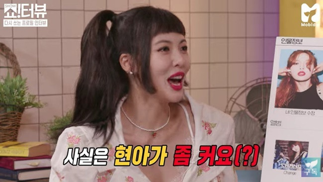 제시, 현아 신체 사이즈 폭로 “가슴 좀 크다”