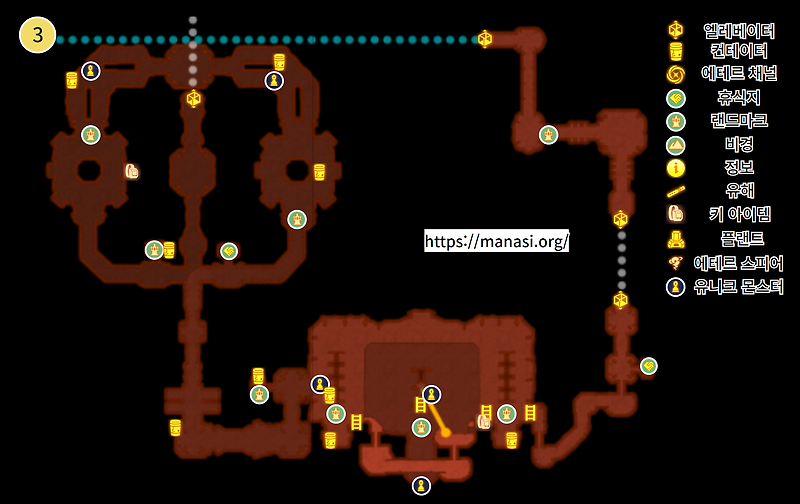 제노블레이드 3 : 오리진 전도 (제노블레이드 3 지도)