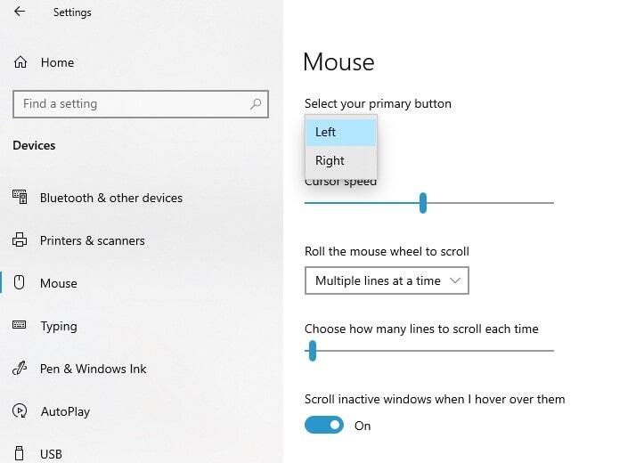 [Windows] 윈도우 10 마우스 왼쪽 버튼 클릭이 작동하지 않을 경우