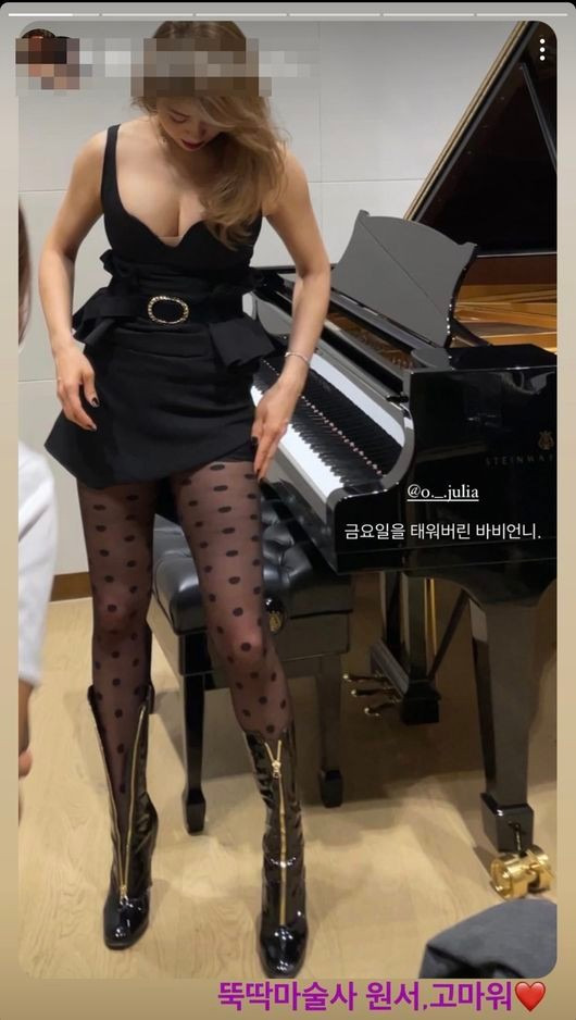 '57kg' 옥주현, 살 더 빠진 듯...볼륨감→매끈 각선미 '역대급 섹시' [사진]