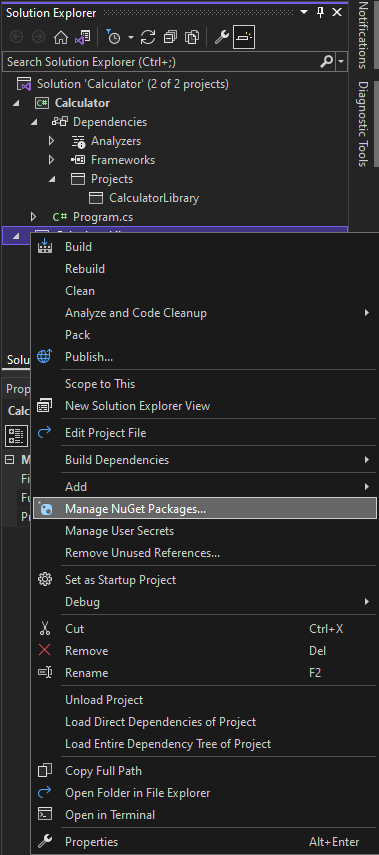 C# 콘솔 앱 확장 및 Visual Studio에서 디버그