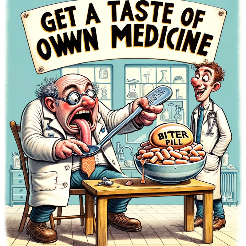 미드에 나오는 영어표현 익히기 'Get a taste of your own medicine'