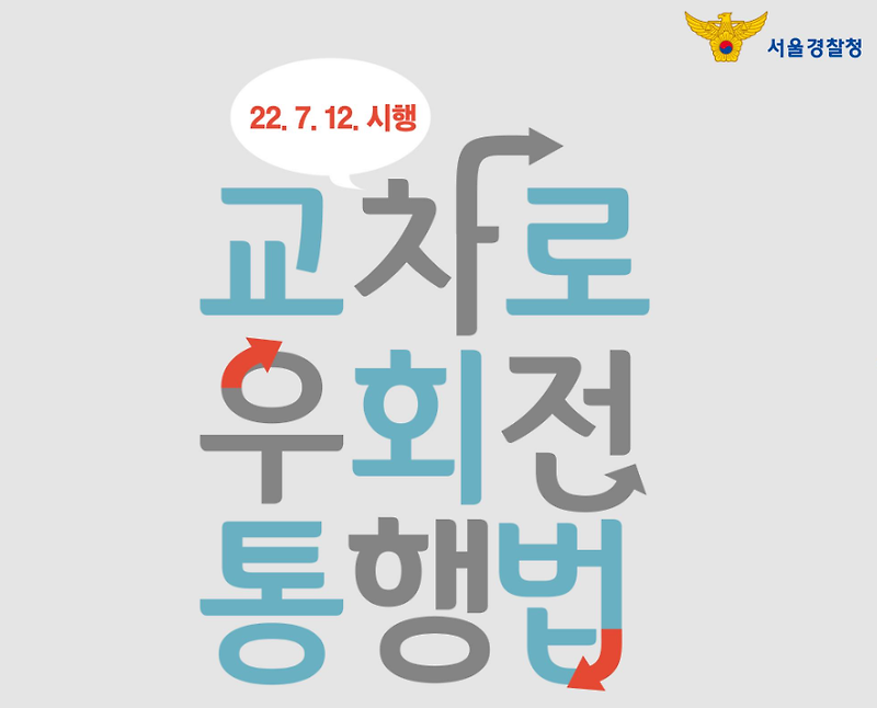 우회전 신호위반 기준 (경찰청 공식자료)