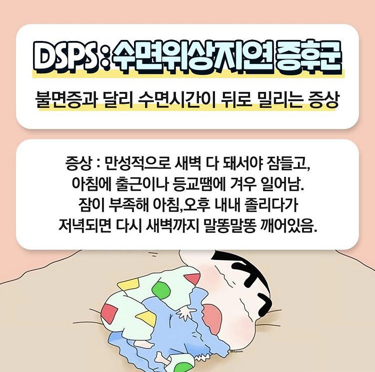 DSPS 수면장애증후군