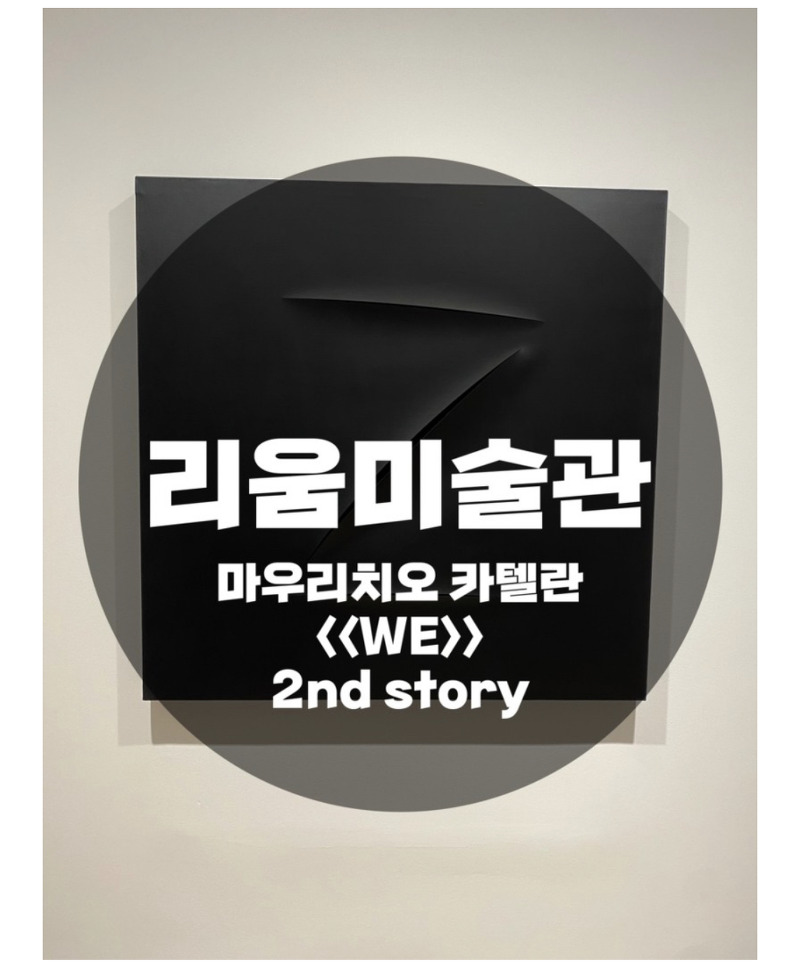 : 서울 용산구 한남동 : 리움미술관 마우리치오 카텔란 : <<WE>> 2nd story 두번째 방문!