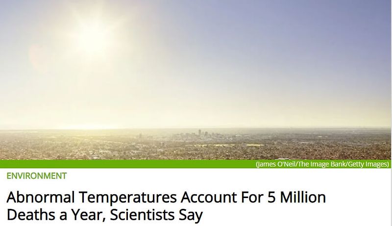[그래픽] 세계적 이상 기온...다음주 폭염 '열돔 현상' ㅣ 이상 기온으로 매년 5백만명 사망 Abnormal Temperatures Account For 5 Million Deaths a Year, Scientists Say