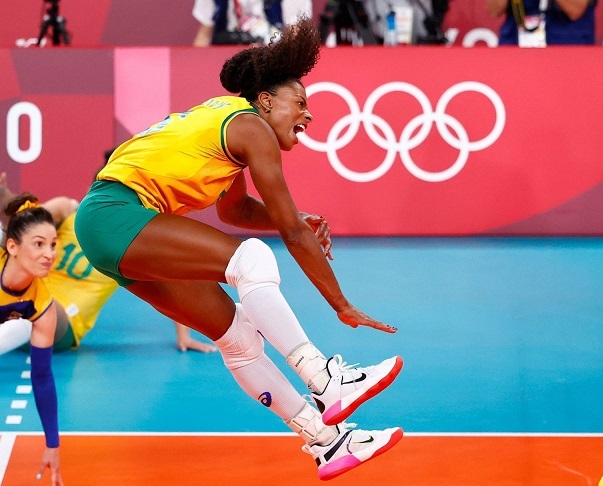 (도쿄 올림픽) 여자배구 브라질 16번 스파이크