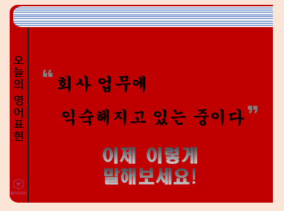 Get used to - '익숙해지다' '적응해지다' 영어로 표현하기!