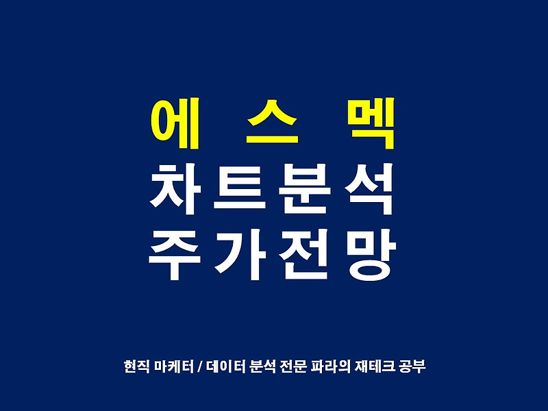 에스맥 주가 전망 실적 호재 차트 분석 (다이나노 혈장치료 희토류)