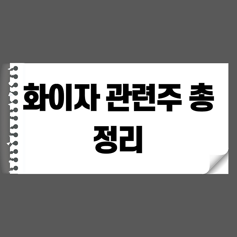 화이자 관련주 총정리