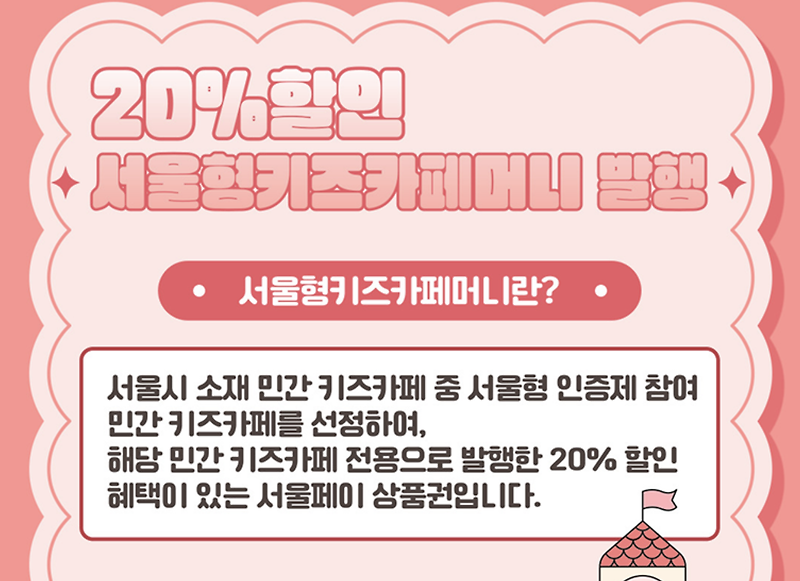 서울형키즈카페머니 구매 방법, 사용처 (키즈카페 20% 할인)