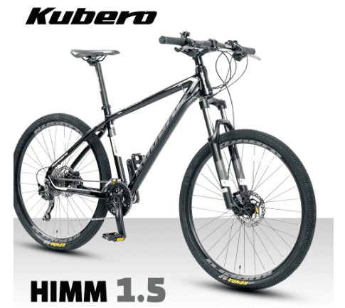 쿠베로 HIMM1.5 MTB 자전거, 블랙/완전조립