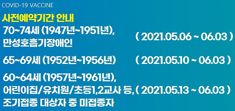 코로나19 예방접종 사전예약 시스템