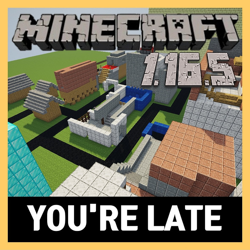 마인크래프트 1.16.5 파쿠르 학교 지각 YOU'RE LATE