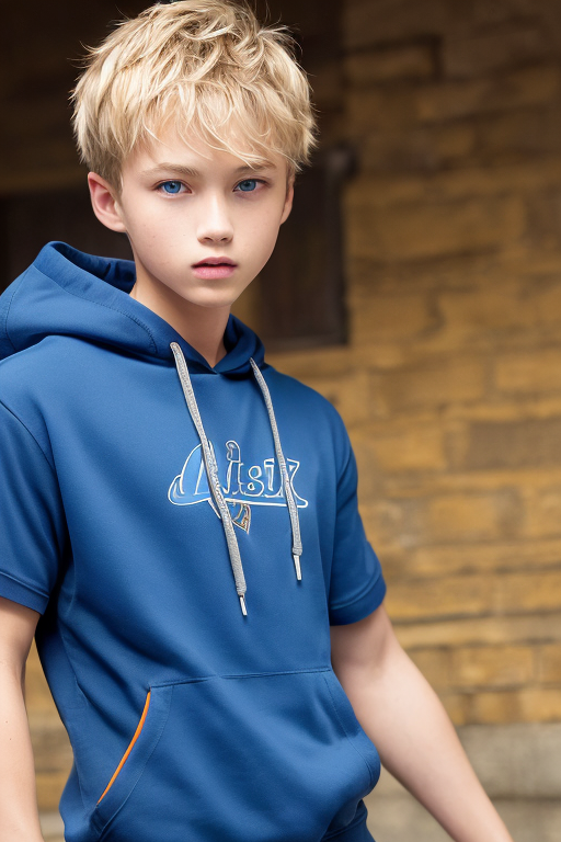 [Boy-110] handsome boy who has blond & blue eyes