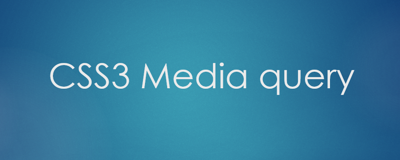 CSS3 미디어 쿼리 (media query)