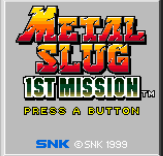 NGPC - Metal Slug 1st Mission (네오지오 포켓 컬러 / ネオジオポケットカラー 게임 롬파일 다운로드)