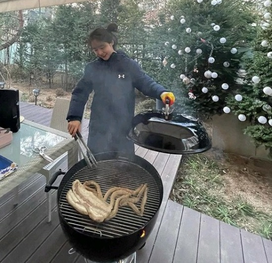 성유리, 곱창 굽다 찡그려도 예쁜 41세 요정 