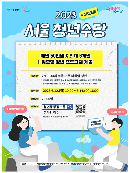 1인당 300만원, '서울 청년수당' 신청 자격과 방법은?