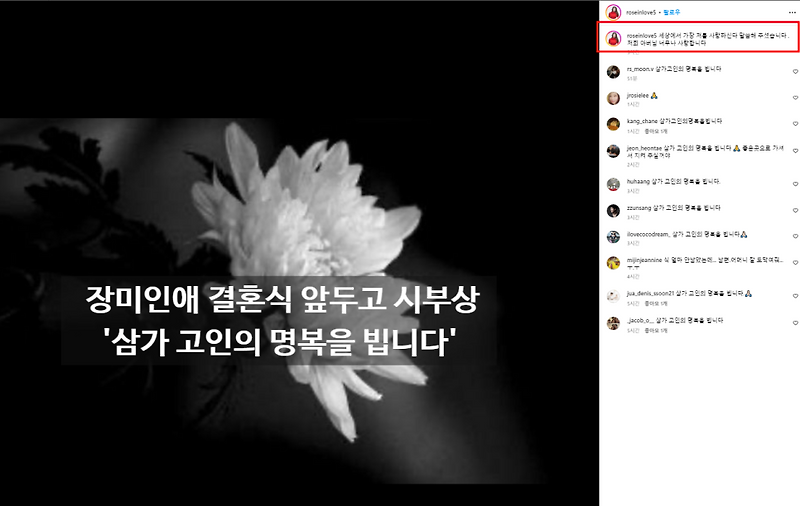 혼전 임신 아들 출산 장미인애 결혼식 앞두고 시부상