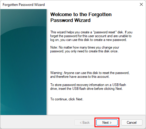 윈도우11 암호 재설정 디스크를 만들고 사용하는 방법