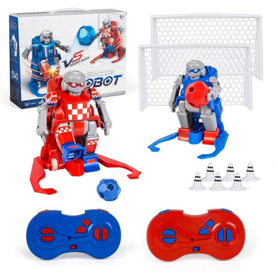 선물 (당일배송)무선조종 로봇축구 RC로봇 (레드+블루set), 단품