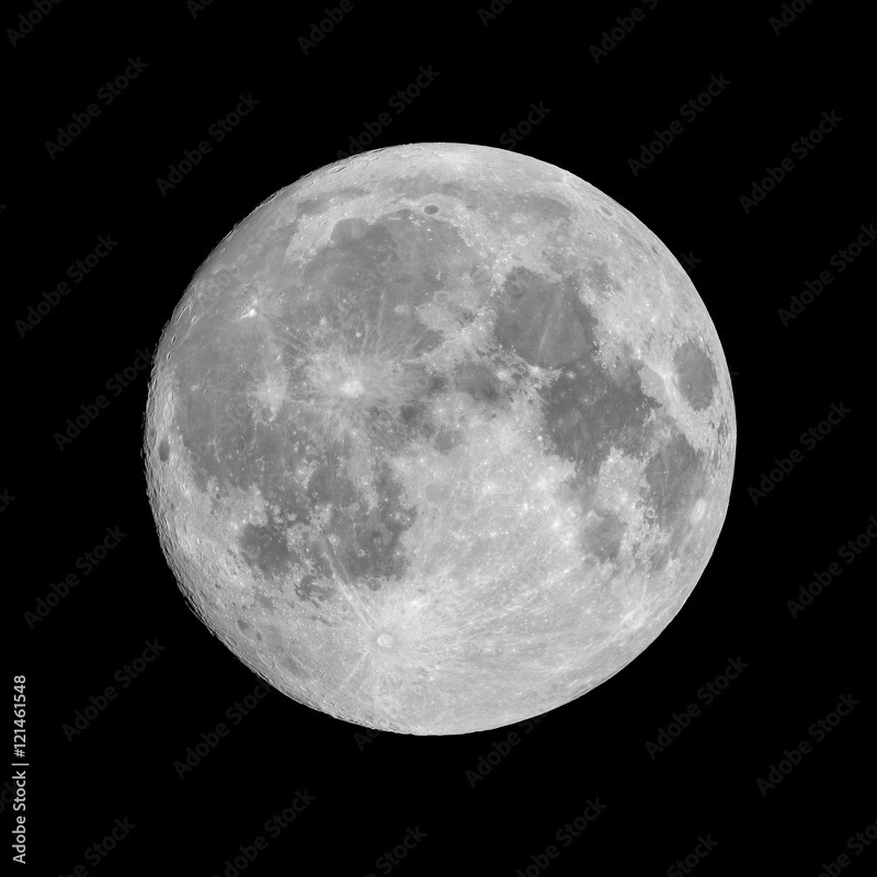 하늘에 보이는 달은 현재의 달 인가